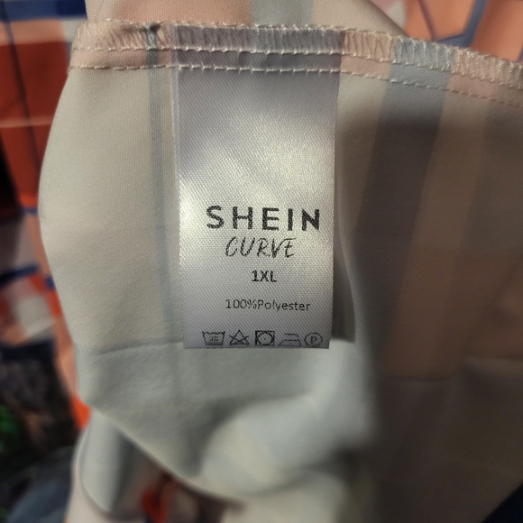 SHEIN Multicolor Plaid Women's Shirt - Picture 3 of 3